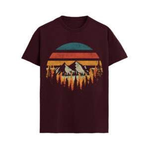Forest Horizon – Scenic Mountain Graphic T-Shirt
