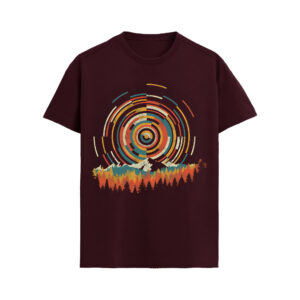Echo Sunrise – Abstract Mountain Graphic T-Shirt